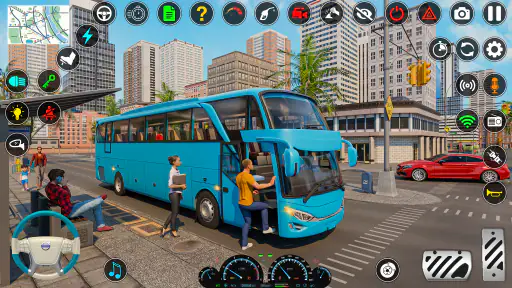 बस सिम्युलेटर - 3D बस गेम्स screenshot