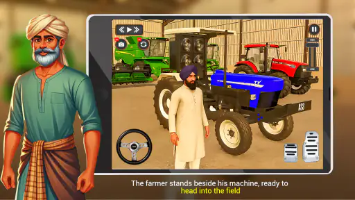 भारतीय ट्रैक्टर चालक खेल 3 डी screenshot