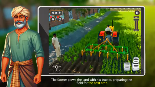 भारतीय ट्रैक्टर चालक खेल 3 डी screenshot