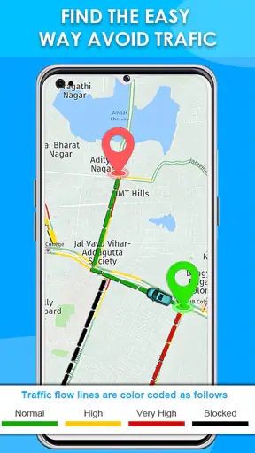 मानचित्र ड्राइविंग निर्देश screenshot
