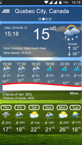 मौसम का पूर्वानुमान: वास्तविक screenshot