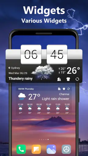 मौसम - लाइव रडार और विजेट screenshot