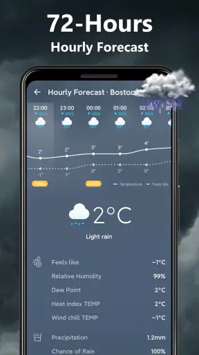 मौसम - लाइव रडार और विजेट screenshot