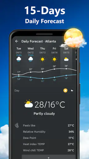 मौसम - लाइव रडार और विजेट screenshot