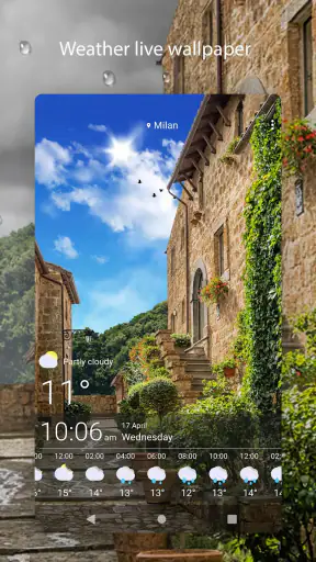मौसम लाइव वॉलपेपर screenshot