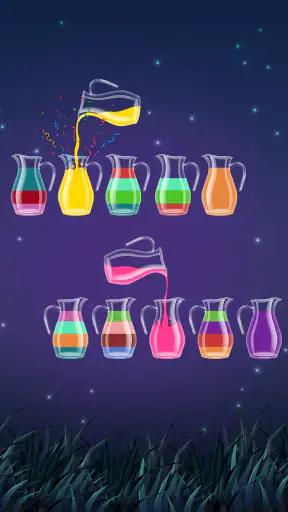 रंग जल छँटाई - पहेली खेल screenshot