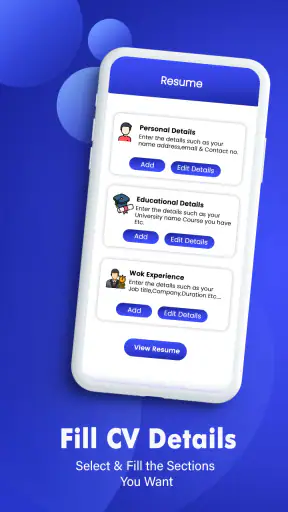 रिज्यूमे मेकर - CV बिल्डर screenshot