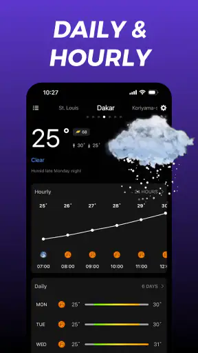 लाइव मौसम पूर्वानुमान: WeaSnap screenshot