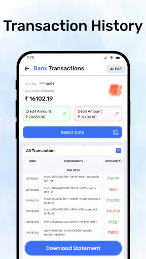 सभी बैंक बैलेंस पूछताछ पासबुक screenshot