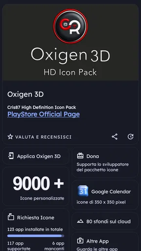 Oxigen 3D - Icon Pack screenshot