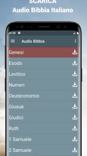 Audio Bibbia Italiano mp3 app screenshot