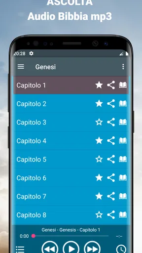 Audio Bibbia Italiano mp3 app screenshot