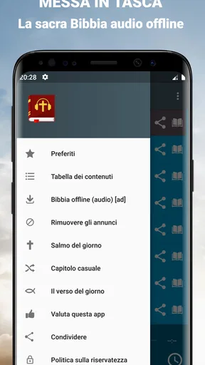 Audio Bibbia Italiano mp3 app screenshot