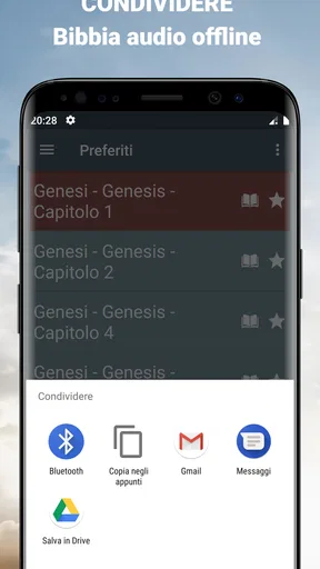 Audio Bibbia Italiano mp3 app screenshot