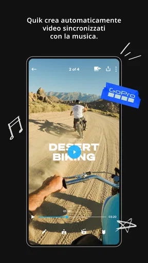 GoPro Quik: video editor screenshot
