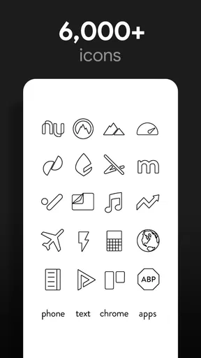 Lines Dark Pro - Icon Pack screenshot