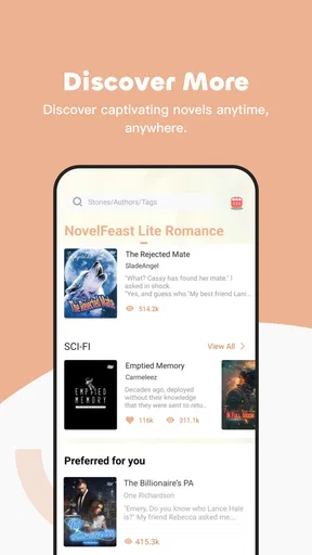 Novel Feast Lite screenshot