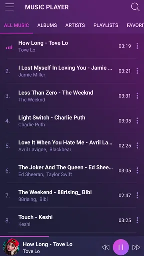 Music player - pro version screenshot