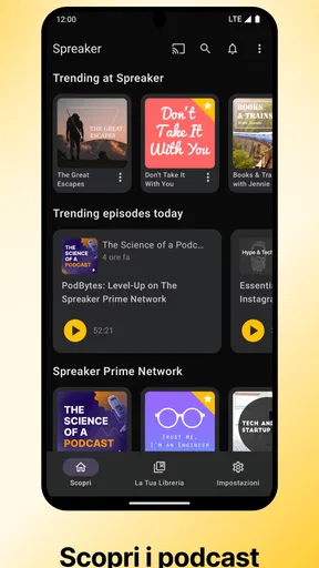Spreaker Podcasts screenshot