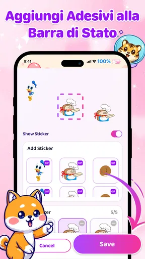 Emoji Battery Icon Customize screenshot