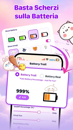 Emoji Battery Icon Customize screenshot