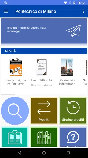 Polimi Library screenshot