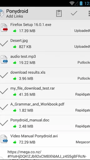Ponydroid Download Manager screenshot