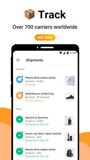 AfterShip Cerca Spedizioni screenshot