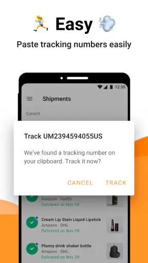 AfterShip Cerca Spedizioni screenshot
