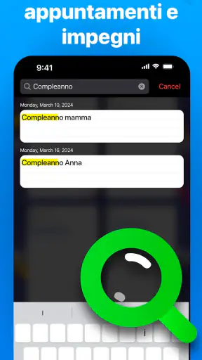 Agenda - Organizzatore, Diario screenshot