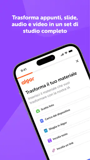 Algor: AI per studiare screenshot