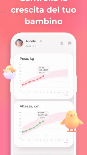 Allattamento e Tracker neonato screenshot