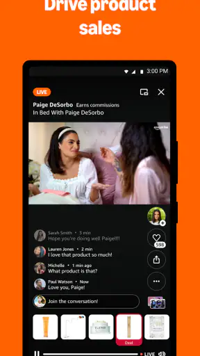 Amazon Live Creator App screenshot