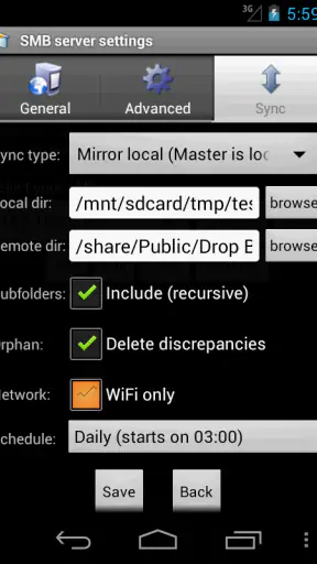 AndSMBPro screenshot