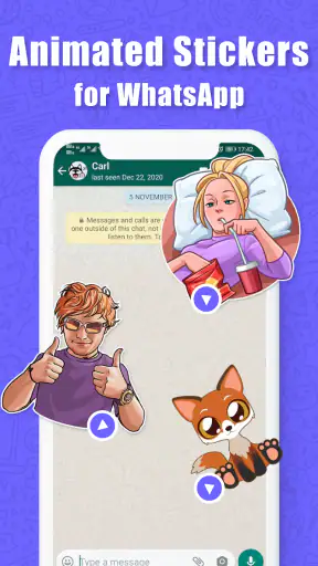 Anim live sticker-WAStickerApp screenshot