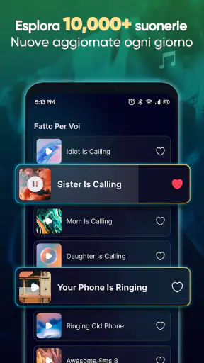 App Suoneria per Android screenshot