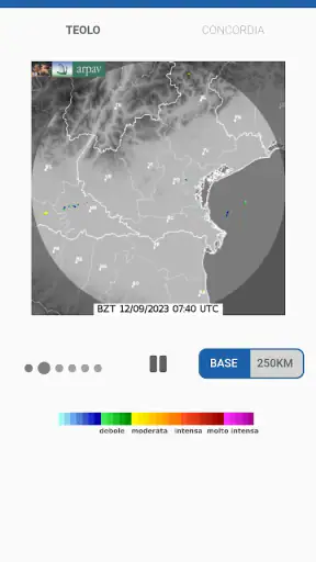 ARPAV Meteo screenshot