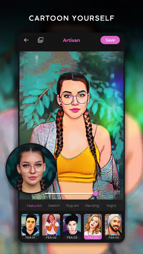 Artisan: Foto Cartoon Efetti screenshot