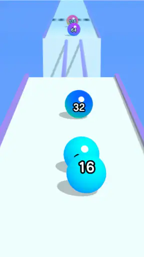 Ball Run 2048: merge number screenshot