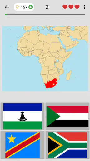 Bandiere degli stati del mondo screenshot
