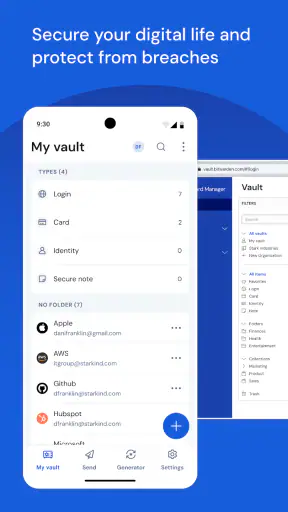 Bitwarden Gestore Di Password screenshot