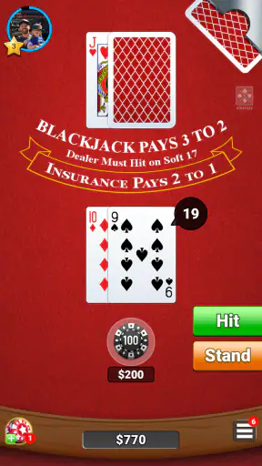 Blackjack 21 Casino Card Game screenshot
