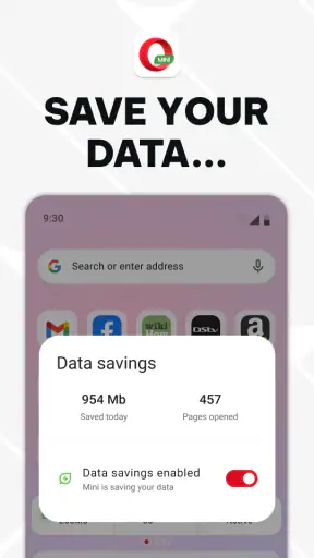 Browser Opera Mini screenshot
