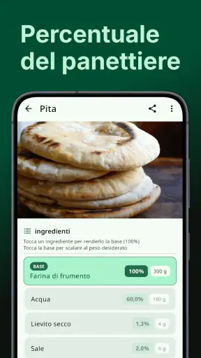 Calcolatrice di ricette screenshot
