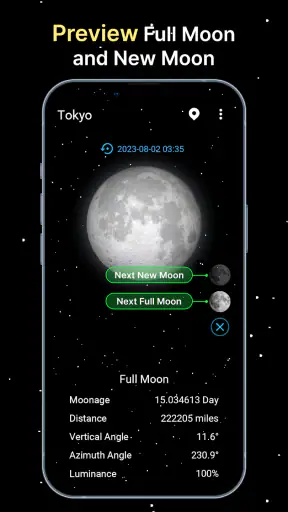 Calendario delle fasi lunari screenshot