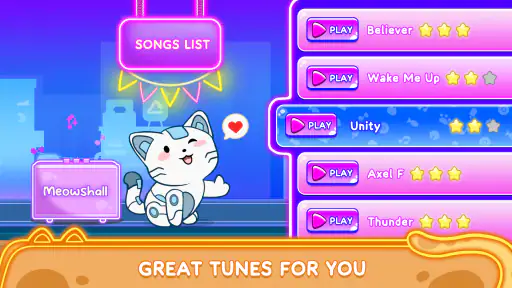Cat Dash: Cute Cat Music Game screenshot