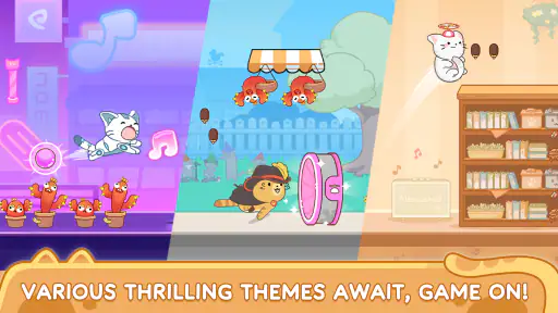 Cat Dash: Cute Cat Music Game screenshot