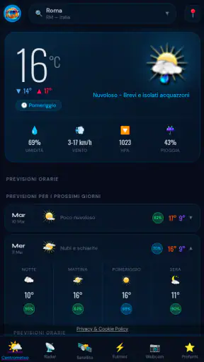 Centrometeo - Previsioni Meteo screenshot