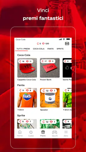 Coca-Cola: Gioca e vinci premi screenshot