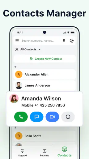 Contacts: Phone Calls, Dialer screenshot